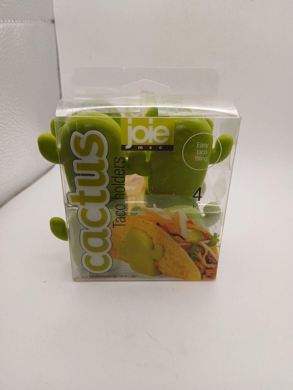 Joie New Nwt Cactus Taco Holders Set 4 Sealed In Box Discontinued